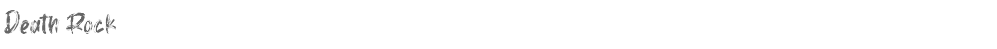 Sample characters Death Rock Font